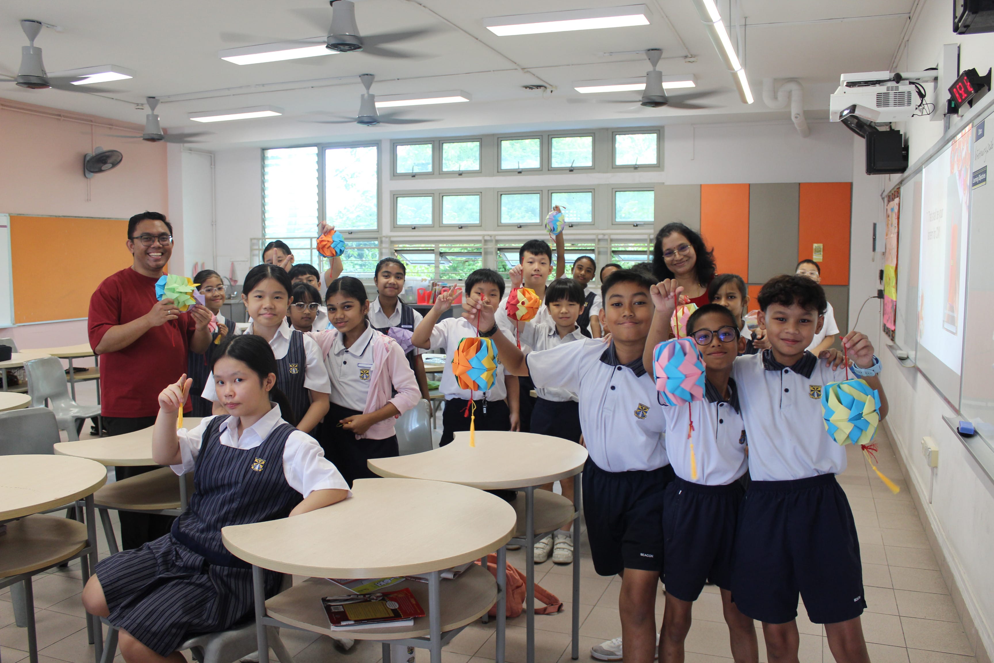 Classroom Activities - Showing off our creations.
